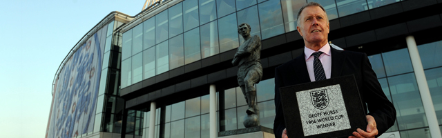 Sir Geoff Hurst honoured at Wembley