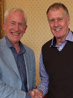 Sir Geoff Hurst with Philip Cotterell, MD of Icon Books